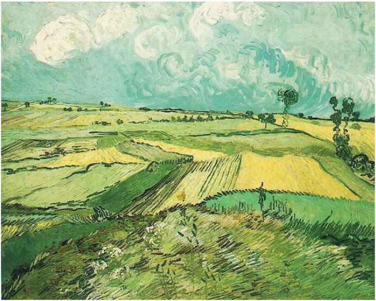 Vincent Van Gogh Wheatfield at Auvers under Clouded Sky Sweden oil painting art